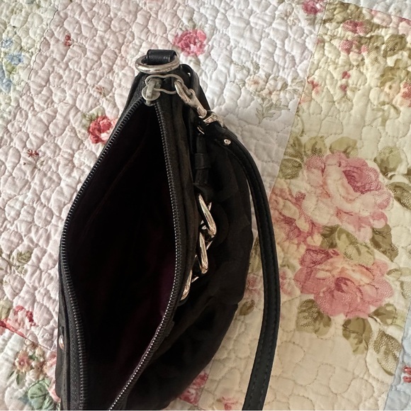 Vintage Coach Y2K Black Wristlet with silver accents - Picture 7 of 10